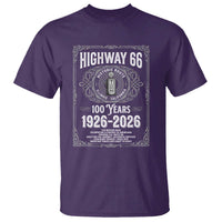 Historic Mother Road Highway 66 T Shirt Centennial 1926-2026 Classic Gas Pump Filigree Graphic