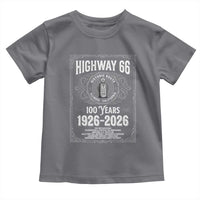 Historic Mother Road Highway 66 Toddler T Shirt Centennial 1926-2026 Classic Gas Pump Filigree Graphic