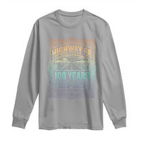 America Highway 66 100 Years Centennial 1926-2026 Long Sleeve Shirt Retro Desert Horizon The Mother Road Colorful Graphic