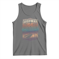Highway 66 100 Years of the Mother Road Tank Top Centennial 1926-2026 Desert Oasis Retro Rainbow Graphic