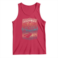 Highway 66 100 Years of the Mother Road Tank Top Centennial 1926-2026 Desert Oasis Retro Rainbow Graphic