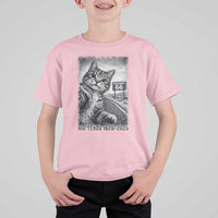 Funny Road Trip Cat Selfie with Highway 66 T Shirt For Kid Centennial 1926-2026 Historic Highway Humor
