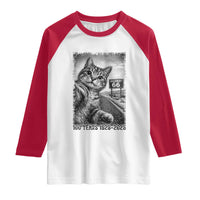 Funny Road Trip Cat Selfie with Highway 66 Raglan Shirt Centennial 1926-2026 Historic Highway Humor
