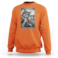 Funny Road Trip Cat Selfie with Highway 66 Sweatshirt Centennial 1926-2026 Historic Highway Humor