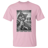Funny Road Trip Cat Selfie with Highway 66 T Shirt Centennial 1926-2026 Historic Highway Humor