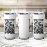 Funny Road Trip Cat Selfie with Highway 66 Tumbler Cup Centennial 1926-2026 Historic Highway Humor