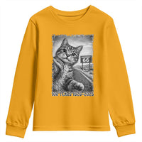 Funny Road Trip Cat Selfie with Highway 66 Youth Sweatshirt Centennial 1926-2026 Historic Highway Humor