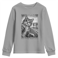 Funny Road Trip Cat Selfie with Highway 66 Youth Sweatshirt Centennial 1926-2026 Historic Highway Humor