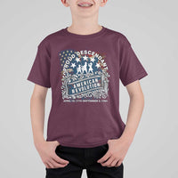 Proud Descendant American Revolution T Shirt For Kid 1775 to 1783 Patriotic Heritage - Wonder Print Shop