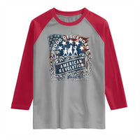 Proud Descendant American Revolution Raglan Shirt 1775 to 1783 Patriotic Heritage - Wonder Print Shop