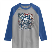 Proud Descendant American Revolution Raglan Shirt 1775 to 1783 Patriotic Heritage - Wonder Print Shop