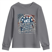 Proud Descendant American Revolution Youth Sweatshirt 1775 to 1783 Patriotic Heritage - Wonder Print Shop