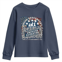 Proud Descendant American Revolution Youth Sweatshirt 1775 to 1783 Patriotic Heritage - Wonder Print Shop