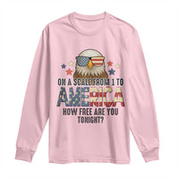 Patriotic Bald Eagle Long Sleeve Shirt How Free Are You Tonight 4th of July