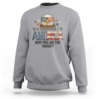 Patriotic Bald Eagle Sweatshirt How Free Are You Tonight 4th of July