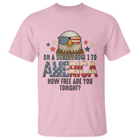 Patriotic Bald Eagle T Shirt How Free Are You Tonight 4th of July