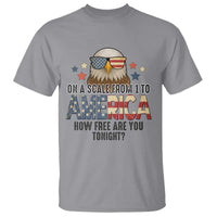 Patriotic Bald Eagle T Shirt How Free Are You Tonight 4th of July