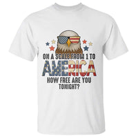 Patriotic Bald Eagle T Shirt How Free Are You Tonight 4th of July