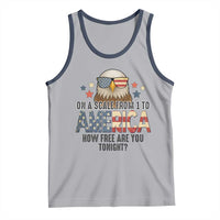 Patriotic Bald Eagle Tank Top How Free Are You Tonight 4th of July