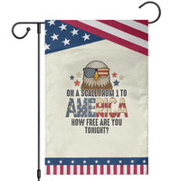 Patriotic Bald Eagle Garden Flag How Free Are You Tonight 4th of July