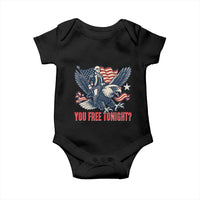 George Washington Rides Bald Eagle Baby Onesie You Free Tonight Patriotic 4th of July