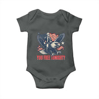 George Washington Rides Bald Eagle Baby Onesie You Free Tonight Patriotic 4th of July