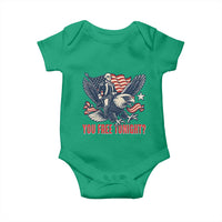 George Washington Rides Bald Eagle Baby Onesie You Free Tonight Patriotic 4th of July