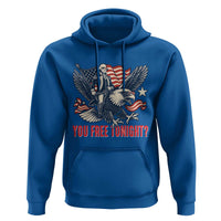 George Washington Rides Bald Eagle Hoodie You Free Tonight Patriotic 4th of July