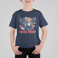 George Washington Rides Bald Eagle T Shirt For Kid You Free Tonight Patriotic 4th of July