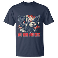 George Washington Rides Bald Eagle T Shirt You Free Tonight Patriotic 4th of July