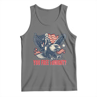 George Washington Rides Bald Eagle Tank Top You Free Tonight Patriotic 4th of July