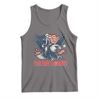 George Washington Rides Bald Eagle Tank Top You Free Tonight Patriotic 4th of July