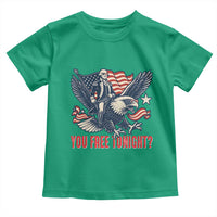 George Washington Rides Bald Eagle Toddler T Shirt You Free Tonight Patriotic 4th of July
