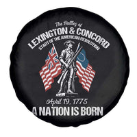 Battle of Lexington and Concord Spare Tire Cover American Revolution April 19 1775 Patriotic