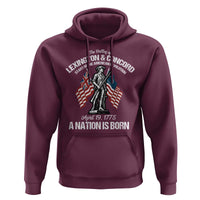 Battle of Lexington and Concord Hoodie American Revolution April 19 1775 Patriotic