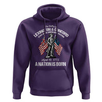 Battle of Lexington and Concord Hoodie American Revolution April 19 1775 Patriotic