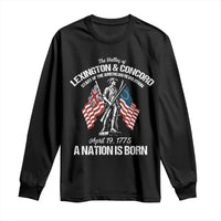 Battle of Lexington and Concord Long Sleeve Shirt American Revolution April 19 1775 Patriotic