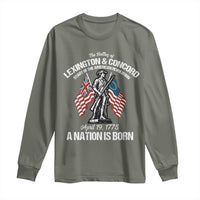 Battle of Lexington and Concord Long Sleeve Shirt American Revolution April 19 1775 Patriotic