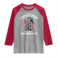 Battle of Lexington and Concord Raglan Shirt American Revolution April 19 1775 Patriotic