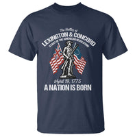 Battle of Lexington and Concord T Shirt American Revolution April 19 1775 Patriotic