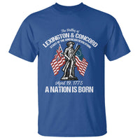 Battle of Lexington and Concord T Shirt American Revolution April 19 1775 Patriotic