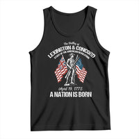 Battle of Lexington and Concord Tank Top American Revolution April 19 1775 Patriotic