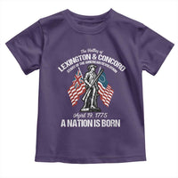 Battle of Lexington and Concord Toddler T Shirt American Revolution April 19 1775 Patriotic