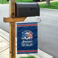 Patriotic Bald Eagle Garden Flag On A Scale Of One To America How Free Are You Tonight