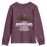 We Are Americans Funny Patriotic Youth Sweatshirt Revolutionary War