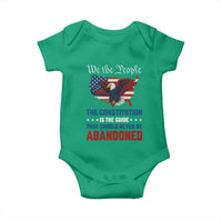 We the People Patriotic Eagle Baby Onesie Defend the Constitution American Flag
