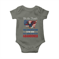 We the People Patriotic Eagle Baby Onesie Defend the Constitution American Flag