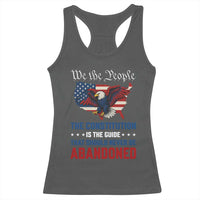 We the People Patriotic Eagle Racerback Tank Top Defend the Constitution American Flag