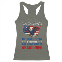 We the People Patriotic Eagle Racerback Tank Top Defend the Constitution American Flag