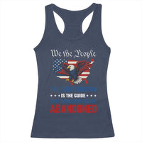 We the People Patriotic Eagle Racerback Tank Top Defend the Constitution American Flag